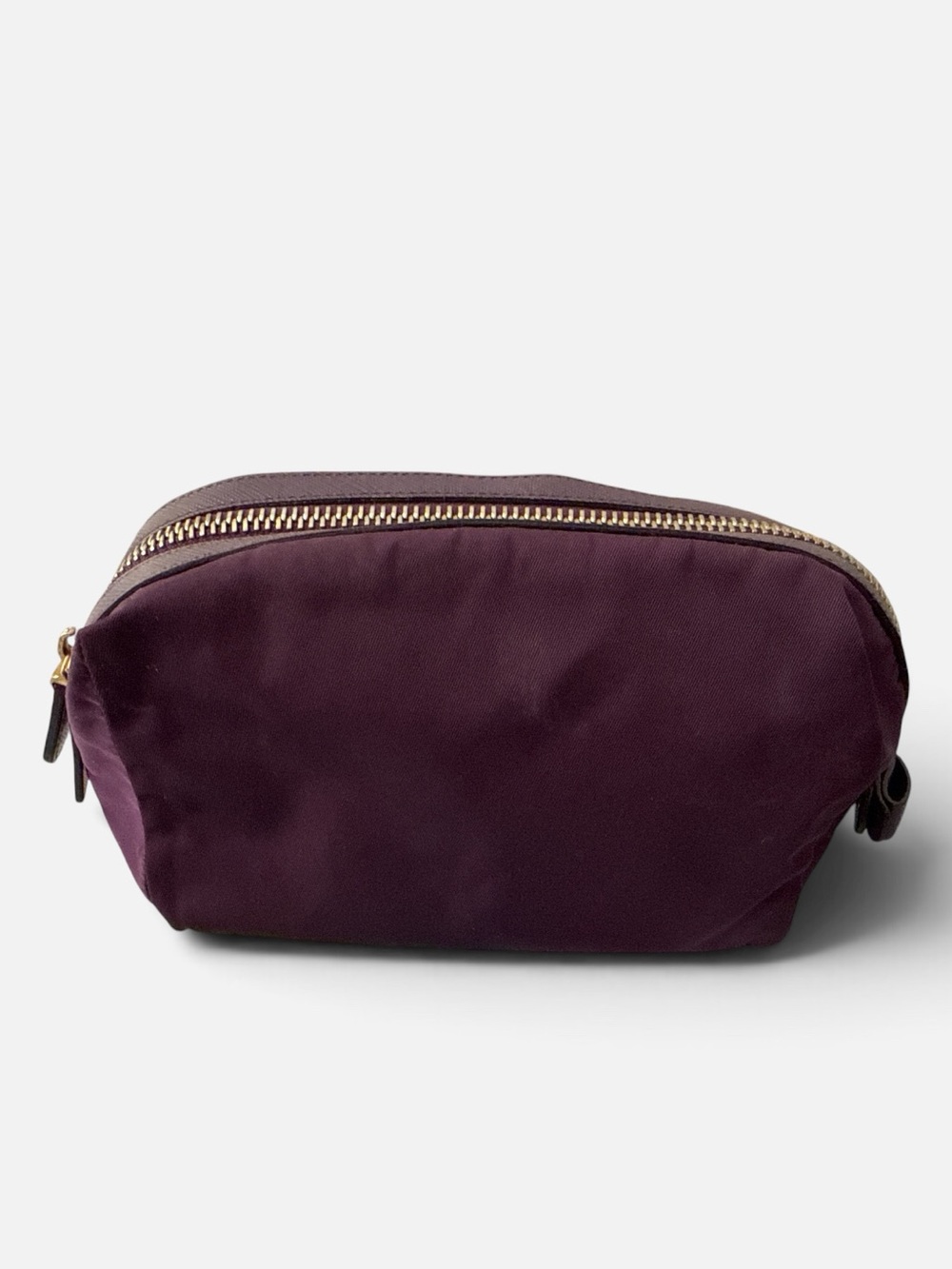 Salvatore Ferragamo Purple Vara Bow Nylon Cosmetic Bag - Made in Italy